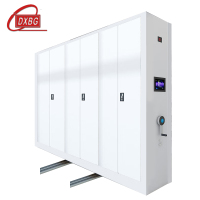 DXBG钢制置物架手摇式移动档案柜密集档案柜钢制轨道文件柜凭证柜资料柜一列三组每立方