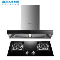 [变频]老板(ROBAM)烟灶套餐两件套 欧式触控式挥手智控24立方抽油烟机5.2kW灶具厨电套装60D3S+30B6D