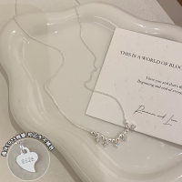 纯银爆闪锆石流苏项链高级感轻奢小众时尚精致锁骨链2025新款送女朋友老婆情人节七夕生日礼物