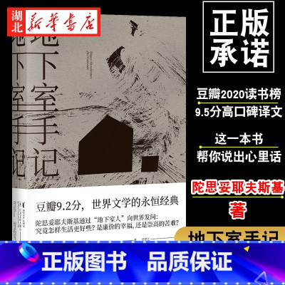 [正版] 地下室手记 罗翔老师力j 千人 陀思妥耶夫斯基著 豆瓣2020读书榜经典类 9.5分高口碑译文书 俄