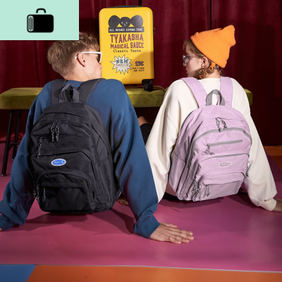 2020新款情侣背包双肩包女大学生男书包初中原宿韩版高中时尚百搭NEW LAKE