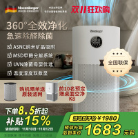 诺森柏格(Nocenbeger)[国家补贴]空气净化器高效分解除甲醛细菌家用新房除异味pm2.5负离子净化器G6Plus