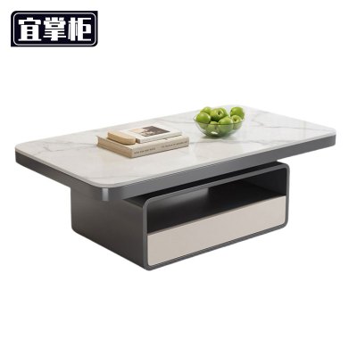 宜掌柜 岩板茶几 1米 张