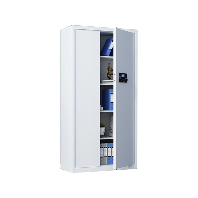 悦山钢制文件柜无斗通体保密柜全白电子密码锁900*420*1850mmYSOA3fo03DZB