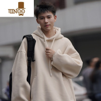 YANXU卫衣男连帽美式高街潮牌上衣服春季新款宽松男装痞帅帽衫外套