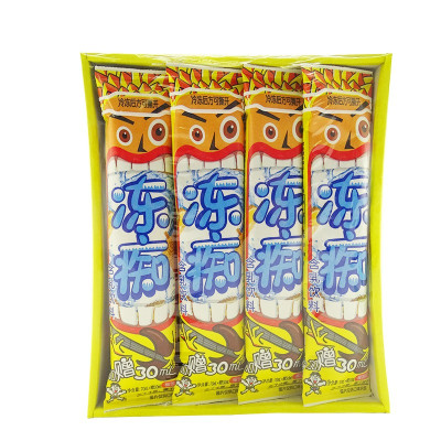 旺旺冻痴旺仔含乳饮料榴莲味8支100ML冰淇淋雪糕优闲零食