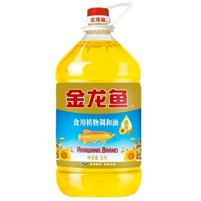 32.9元包邮 金龙鱼 葵花籽食用调和油 5L