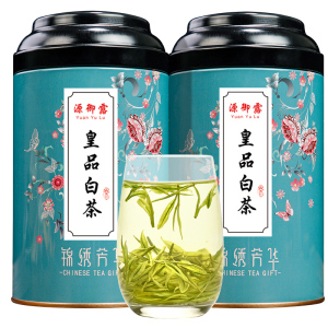 源御露(Yuan Yu Lu)绿茶安吉白茶 茶叶 明前春茶一级正宗安吉白茶芳华小蓝罐装绿茶