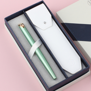 HERO英雄钢笔HS205女士钢笔礼盒装 女款钢笔学生女生写字练字签字笔送礼品生日礼物定制刻字 绿色