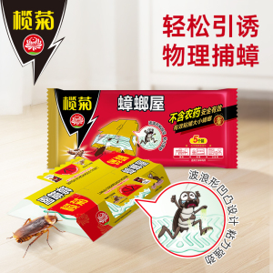 榄菊蟑螂屋5片蟑螂药全窝端家用蟑螂贴强力灭蟑螂除蟑螂捕捉器