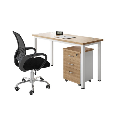 易企采 单人位含柜含椅120*60CM办公家具职员办公桌简约单人办公桌工位桌屏风卡座办公室桌椅组合