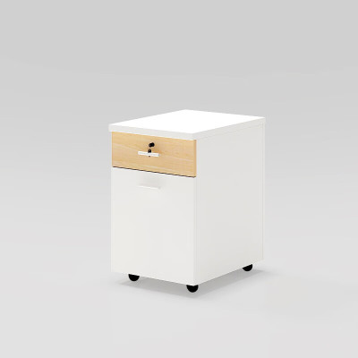 德诚和板式柜体木质三抽屉桌下活动推柜400*480*560mmH件