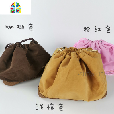 SHˇ上班宿舍可爱少女心保鲜盒密封北欧陶瓷圆形带盖便当盒泡面碗 FENGHOU 摸头(大款含盖勺)