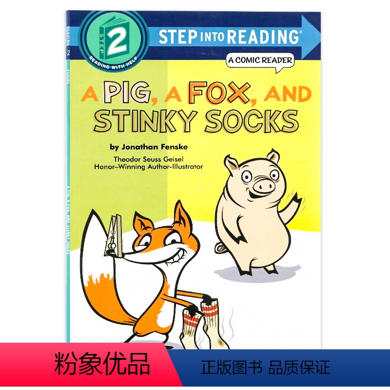 [正版]一头猪、一只狐狸和臭袜子 英文原版 A Pig, a Fox, and Stinky Socks 儿童启蒙