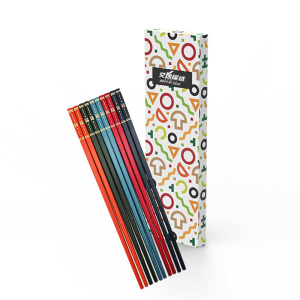 艾逸瑶选 CJ-21023 筷乐福合金筷五双装