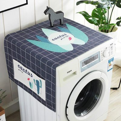 冰箱防尘罩防尘布盖布保护罩微波炉洗衣机双开单开冰箱罩盖巾 XRZ-05 冰箱、洗衣机通用盖巾(140*55cm)升级防水