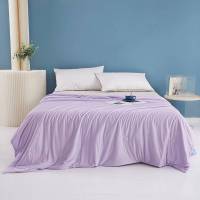 一卜夏凉被纯色(LB01-4 /条(150x200cm)浅紫色)