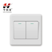 号锐清墙壁开关 86型两开 个
