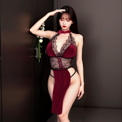 长夜漫漫情趣内衣纯欲性感衣服女睡衣制服qqny蕾丝旗袍诱惑装1829