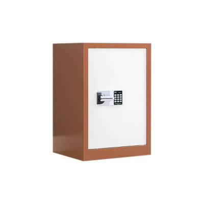 湘渭保密柜财务档案柜文件柜办公室资料储物柜保险柜单门咖白-国保密码锁