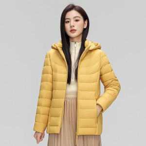 90白鸭绒新国标女式简约纯色连帽可拆卸轻薄羽绒服女_1102