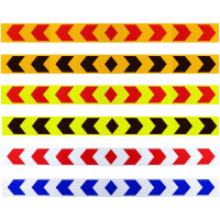 好企来 双方向标 反光标识 AQ-0081 PVC 黄黑 5cm*35m (35米/卷)