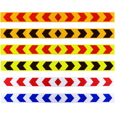 好企来 双方向标 反光标识 AQ-0081 PVC 黄黑 5cm*35m (35米/卷)