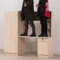 森美人员工单人公寓床大学宿舍铁床上床下桌带柜子书架省空间组合双层床