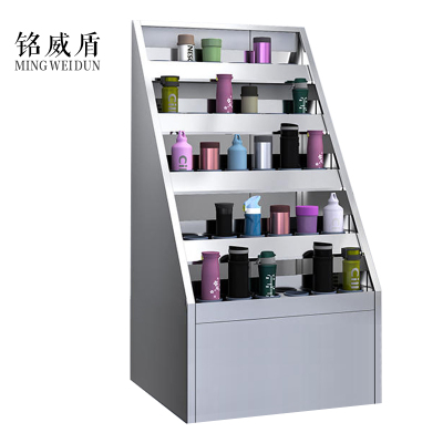 铭威盾304不锈钢员工车间多格茶杯放置收纳柜30位水杯架1250*650*590