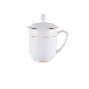 植巾 BCB400 金线杯 单杯 白瓷杯 (计价单位:个) 白色