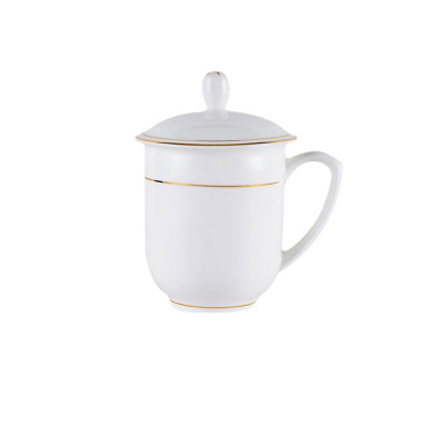 植巾 BCB400 金线杯 单杯 白瓷杯 (计价单位:个) 白色