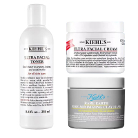 [专柜正品 礼袋装]Kiehl’s科颜氏高保湿水250ml+高保湿125ml+白泥125ml