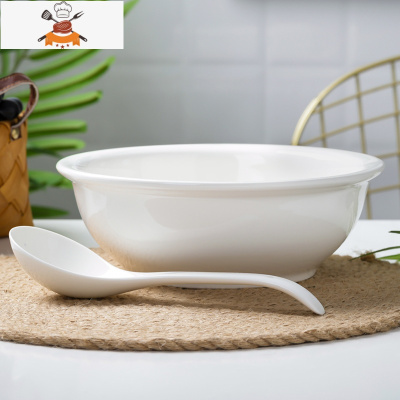 9英寸汤碗带盖品锅创意汤古大碗景德镇陶瓷餐具 家用大号汤碗汤盆 敬平