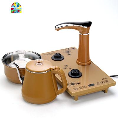 全自动上水壶电热水壶茶具套装抽水吸水式烧水煮茶壶电磁茶炉防烫 FENGHOU 全自动扣板防烫金色主机尺寸20*37