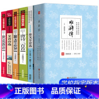 [正版]水浒传艾青诗选泰戈尔诗选唐诗三百首聊斋志异世说新语原著完整版无删减6册全套初中生九年级上册课外阅读必读书籍初三
