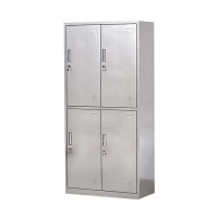 凤凰泾不锈钢员工储物柜文件柜存放柜子更衣柜存包柜四门更衣柜