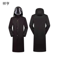 祥亨XH-YPVC900 长款连体式雨衣 均码 黑色(计价单位:件)