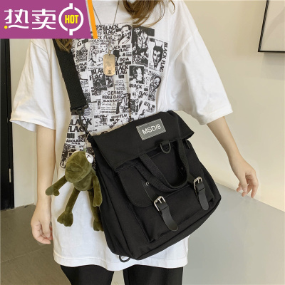 NEWLAKEins风书包女韩版高中原宿ulzzang中学生初中生双肩包单肩斜挎背包
