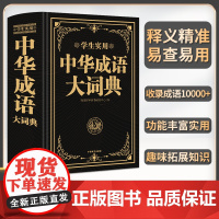 学生实用中华成语大词典正版2023年初中生高中生通用版 中华四字成语非新华词典现代成语大全带解释工具书汉语成语辞典多功能