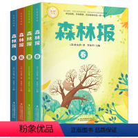 [全4册彩图版]森林报 [正版]全译本精装彩图全4册 森林报全集文若愚春夏秋冬比安基著完整版四五六年级小学生老师必读课外