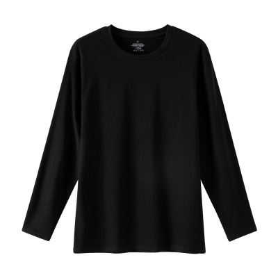 冬纯棉单件上衣保暖男士内衣全棉毛衫打底秋衣薄款工厂