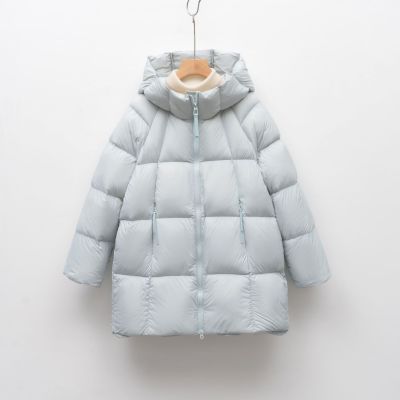 90鸭绒羽绒服女宽松加厚新款泡芙云朵简约纯色外套_3323