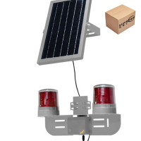 讯博士 TYNSGJBD100 0.5W DC3.7V IP65 75次/min LED 太阳能声光警报灯(计价单位:盏)红白色