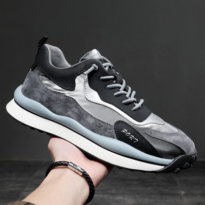 彼特国际轻奢品牌增高鞋男2021新款运动休闲鞋男春季老爹鞋男潮鞋男鞋