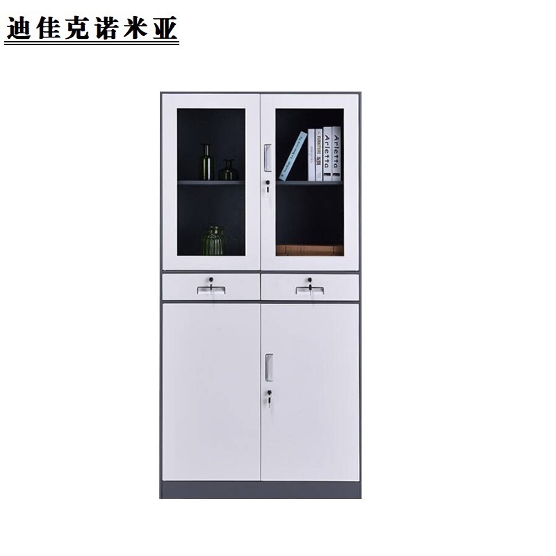 迪佳克诺米亚 办公柜 双色中二抽 TSJZ-900*400*1850mm 组