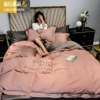 60支长绒棉四件套棉棉网红北欧风被套床单双人三件套床上用品 三维工匠