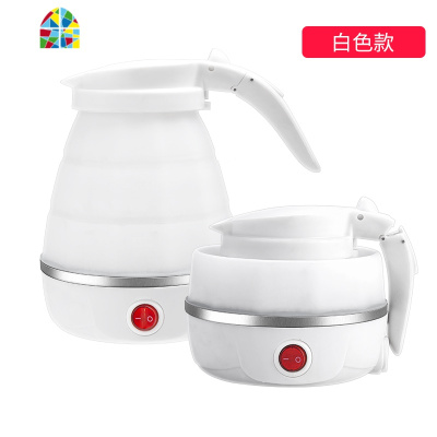 折叠水壶便携式烧水壶电热小型自动断电旅行家用宿舍学生保温一体 FENGHOU 粉红色