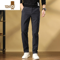 YANXU高端修身商务行政西裤男款裤子秋季新款直筒款男士休闲裤