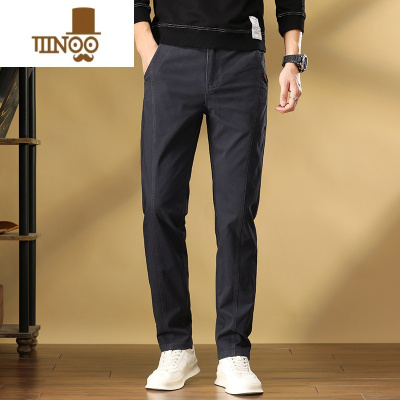 YANXU高端修身商务行政西裤男款裤子秋季新款直筒款男士休闲裤