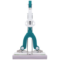 对折式胶棉拖把挤水海绵头 家用免手洗吸水海绵拖把头地拖